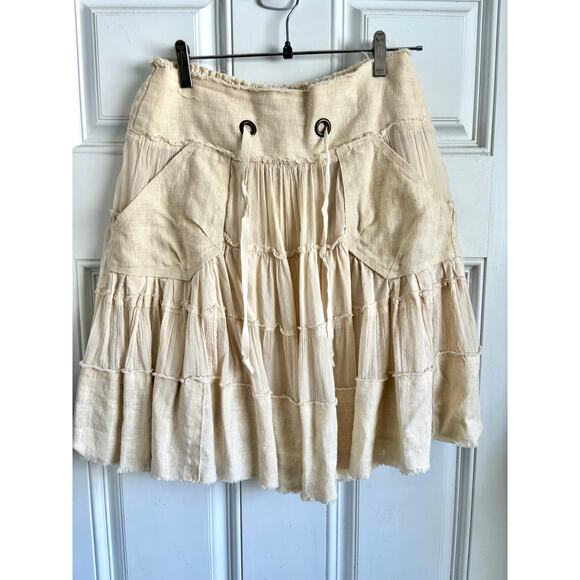 Vintage Free People tiered skirt size xs - Picture 1 of 5
